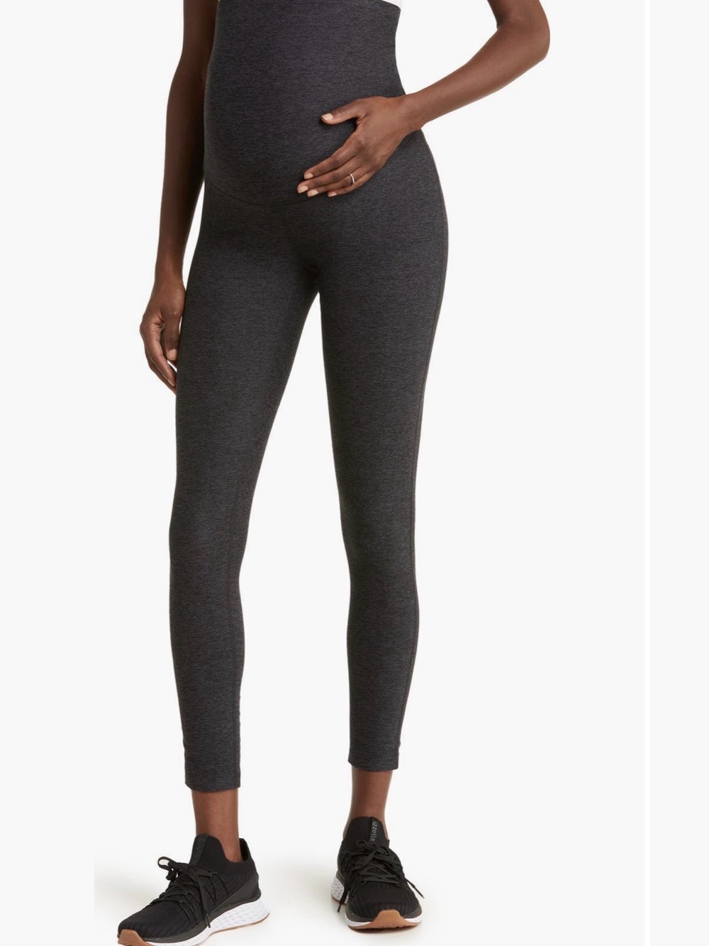 Zella Restore Maternity Leggings - Heather Black - Small
